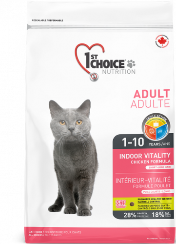 1st CHOICE Vitality Сухой корм д/домашних кошек с Цыпленком
