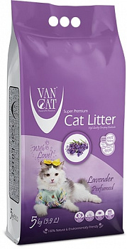 VAN CAT Lavender Наполнитель Комкующийся с ароматом Лаванды