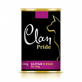 CLAN PRIDE Консервы д/собак Калтык и Язык в желе 340 г