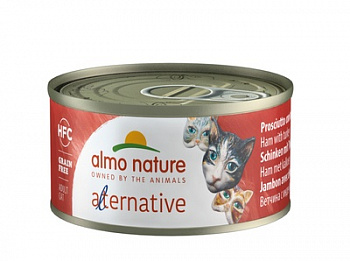 ALMO NATURE HFC Alternative Ham and Turkey Консервы для кошек Ветчиной и Индейкой 70 г