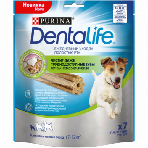 PURINA DentaLife Лакомство д/собак мелких пород (7-12 кг) с Курицей 115 г