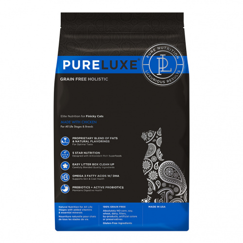 PURELUXE Сухой корм для привередливых кошек с курицей