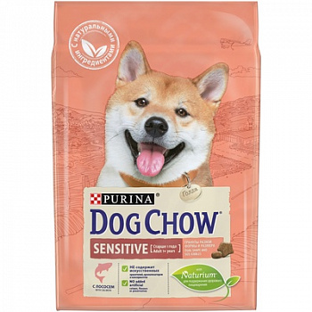 DOG CHOW Sensitive Сухой корм для собак Чувствительным Пищеварением с Лососем