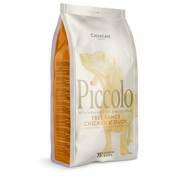PICCOLO Беззерновой сухой корм д/собак мини пород, Цыпленок и Утка 1,5 кг
