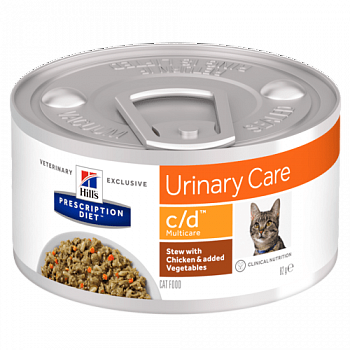 HILL'S Prescription Diet c/d Multicare Urinary Care Консервы д/кошек Диета (Профилактика МКБ) Рагу