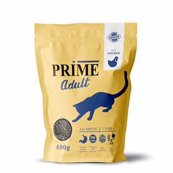 PRIME Корм для кошек ADULT Курица