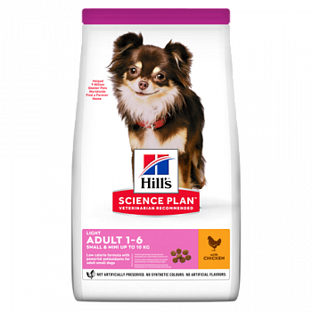 HILL'S SP Adult Small & Mini Light Сухой корм д/собак Мини пород Низкокалорийный с Курицей