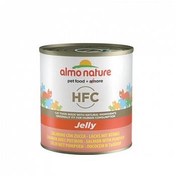 ALMO NATURE Jelly HFC Adult Cat Salmon&Pumpkin Консервы для кошек с Лососем и Тыква 280 г