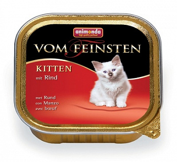 ANIMONDA Vom Feinsten Kitten Консервы д/котят с Говядиной 100 г