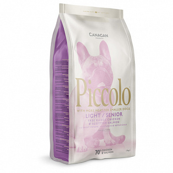 PICCOLO Senior/Light Беззерновой сухой корм д/пожилых собак мини пород Облегченный. Цыпленок 1.5кг