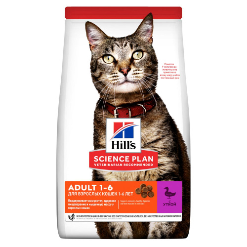 HILL'S SP Optimal Care Сухой корм д/кошек с Уткой