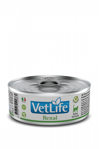 FARMINA Vet Life CAT Renal Консервы д/кошек Диета (при ХПН) паштет 85 г