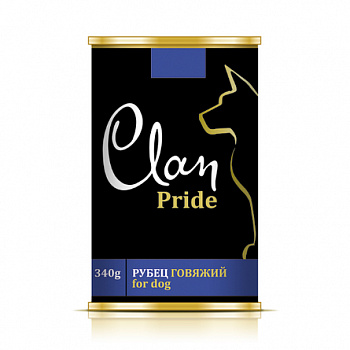CLAN PRIDE Консервы д/собак Рубец Говяжий в желе 340 г