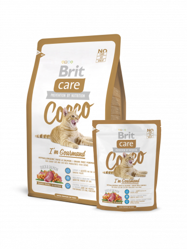 BRIT Care Cat Cocco Gourmand Беззерновой сухой корм д/кошек гурманов, 400 г
