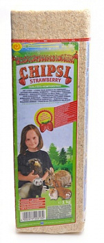 CAT'S BEST Chipsi Опилки с Клубникой
