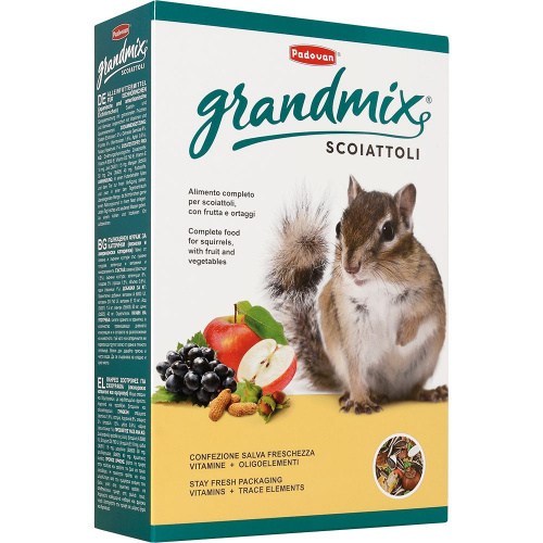 PADOVAN GRANDMIX SCOIATTOLI корм для белок и бурундуков 750 г