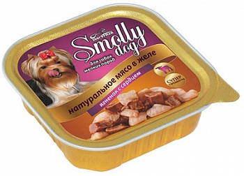 ЗООГУРМАН Smolly Dog Консервы для собак мелких пород с Ягненком и Сердцем 100 г