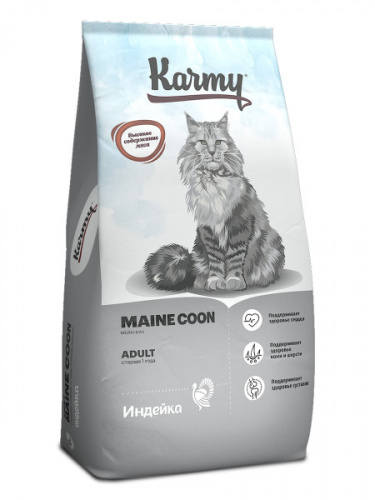KARMY Main Coon Adult Сухой корм для кошек породы Мейн-кун с Индейкой