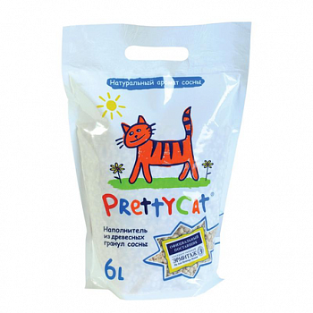 PRETTYCAT Wood Granules Наполнитель Древесный
