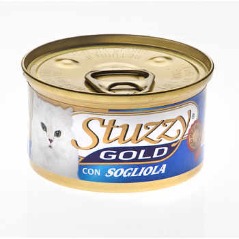 STUZZY GOLD Консервы д/кошек Мусс с Камбалой 85 г
