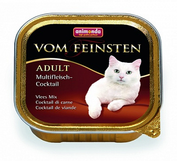 ANIMONDA Vom Feinsten Adult Консервы д/кошек коктейль из разных сортов мяса 100 г