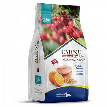 CARNI LIFE Корм для кошек Adult Рыба апельсин клюква