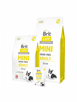 BRIT Care GF Mini Adult Lamb Беззерновой cухой корм д/собак мини пород Ягненок