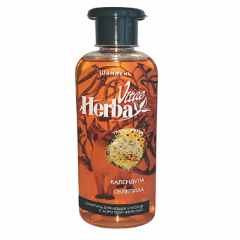 HERBA VITAE Шампунь д/кошек с короткой шерстью 250 мл