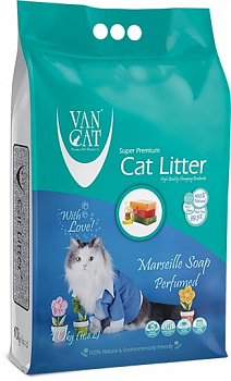 VAN CAT Marsilla Soap Наполнитель Комкующийся с ароматом Марсельского мыла
