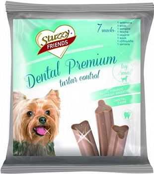 STUZZY FRIENDS Dental Premium Лакомство д/собак весом до 12 кг Палочки для чистки зубов 110 г