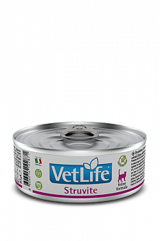 FARMINA Vet Life CAT Struvite Консервы д/кошек Диета (при МКБ струвитного типа) паштет 85 г