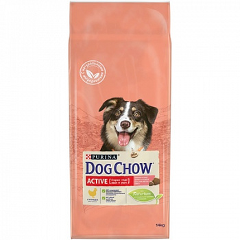DOG CHOW Сухой корм для активных собак с Курицей 14 кг