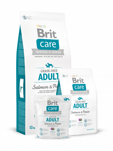 BRIT Care Salmon&Potato Adult Беззерновой сухой корм д/собак Мелких и Средних пород