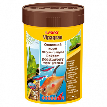 SERA VIPAGRAN Корм для декоративных рыб тонущие гранулы 100 мл (30 г)