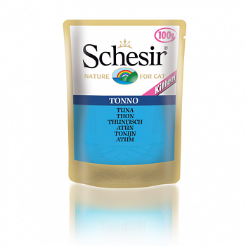 SCHESIR Пауч д/котят Тунец, желе 100 г