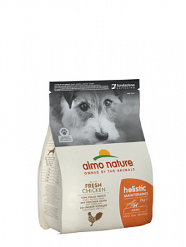 ALMO NATURE Holistic Small Adult Сухой корм для собак мелких пород с Курицей