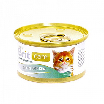 BRIT Care Kitten Chicken Консервы д/котят цыпленок 80 г