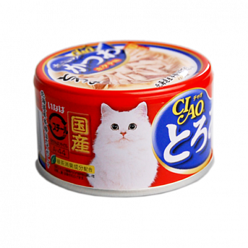 INABA CIAO Консервы для кошек Сельдь, Филе Курицы и Тунец 80 г