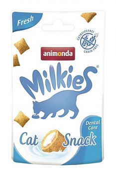 ANIMONDA Milkies Balance Лакомство д/кошек Хрустящие подушечки для заботы о полости рта