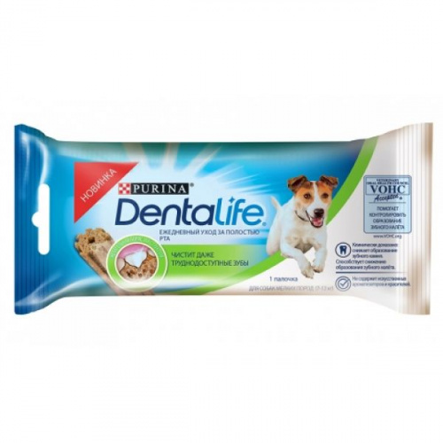 PURINA DentaLife Лакомство д/собак мелких пород (7-12 кг) с Курицей 16 г