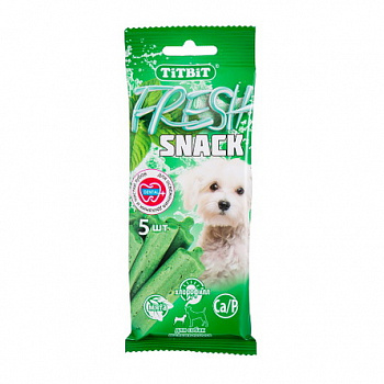 TiTBiT Fresh Snack Лакомство для собак мелких пород Снек с Хлорофиллом 55 г