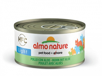 ALMO NATURE Консервы для кошек Низкокалорийные Курица с Алоэ