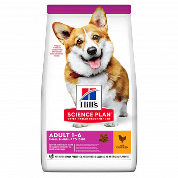 HILL'S SP Adult Small & Miniature Сухой корм д/собак Мини пород с Курицей