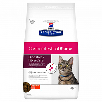 HILL'S Prescription Diet Gastrointestinal Biome Сухой корм д/кошек Диета (Лечение ЖКТ)