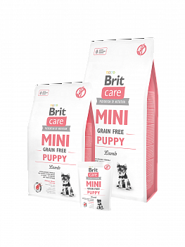 BRIT Care GF Mini Puppy Lamb Беззерновой cухой корм д/щенков мини пород Ягненок
