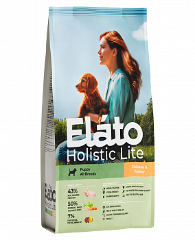 Elato Holistic Корм для щенков всех пород Курица Индейка
