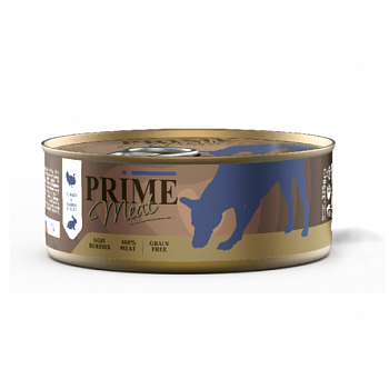 PRIME MEAT Консервы для собак Индейка с кроликом филе в желе ж/б 325г 137.4141