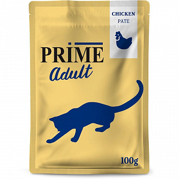 PRIME Пауч для кошек Курица паштет 100 гр*12 шт