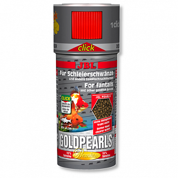 JBL GoldPearls CLICK Основной для золотых рыбок гранулы 250 мл (145 г)