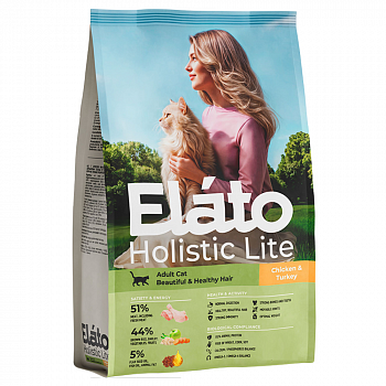 ELATO Holistic Lite Корм для кошек Курица Индейка